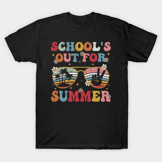 Schools Out For Summer Last Day Of School Teacher T-Shirt by 3Dcami